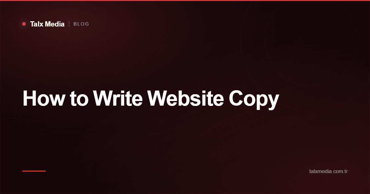How to Write Website Copy