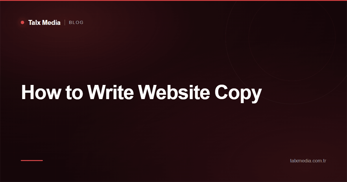 How to Write Website Copy